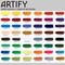 ARTIFY Acrylic Paint, Set Of 48 Color (1.29 oz, 38ml) with a storage box, Rich Pigments, Non Fading, Non Toxic Paints for Artist, Hobby Painters & Kids, Art Supplies for Canvas Painting